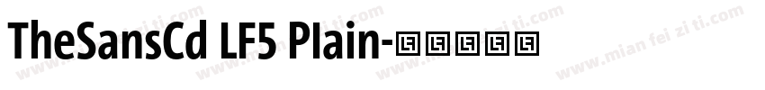 TheSansCd LF5 PIain字体转换